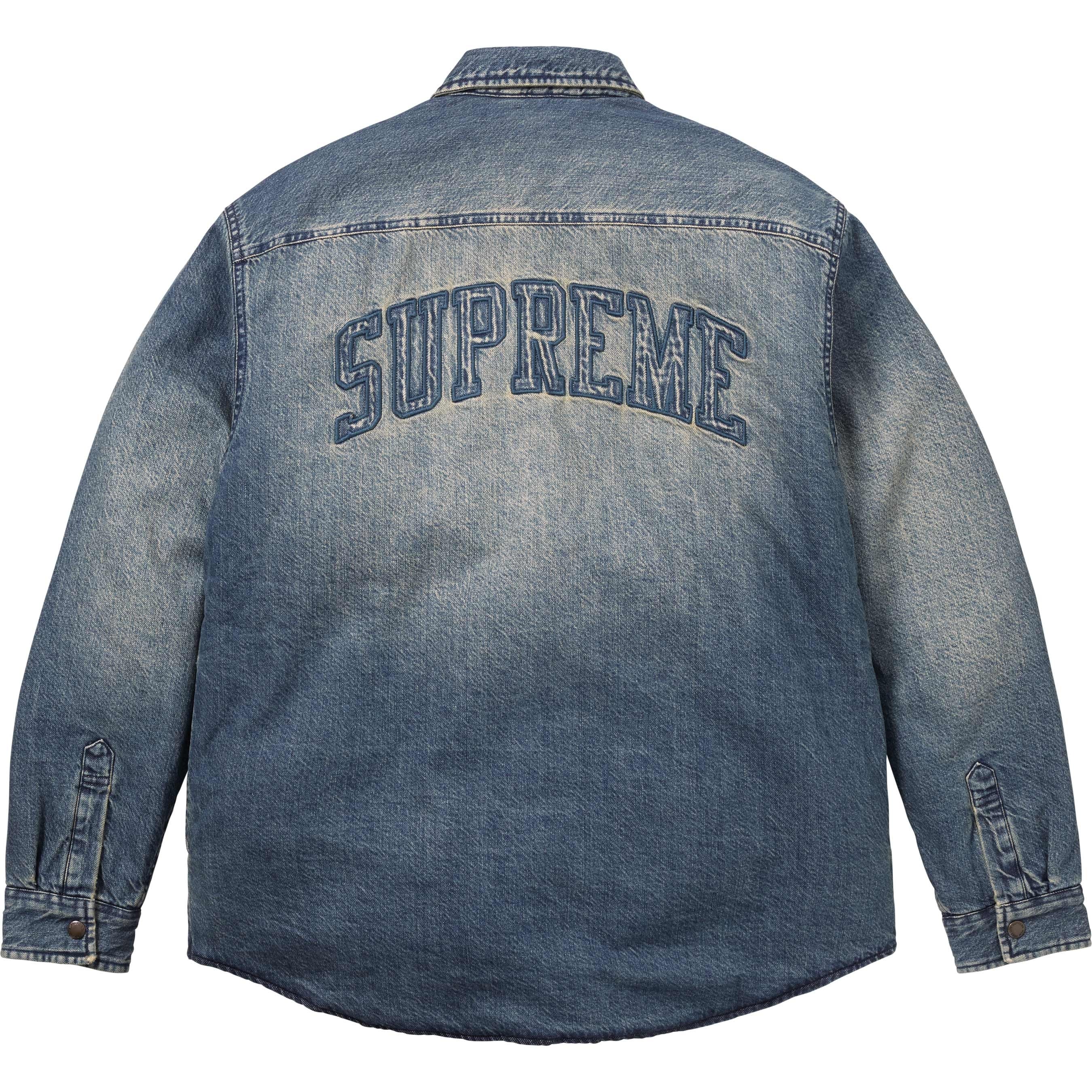 Shearling Lined Denim Work Shirt view 3